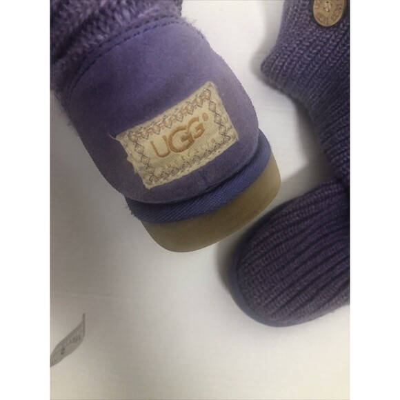 UGG Women's Sweater Knit Knee High Fold Over w/ Buttons Size 8 - Picture 7 of 8